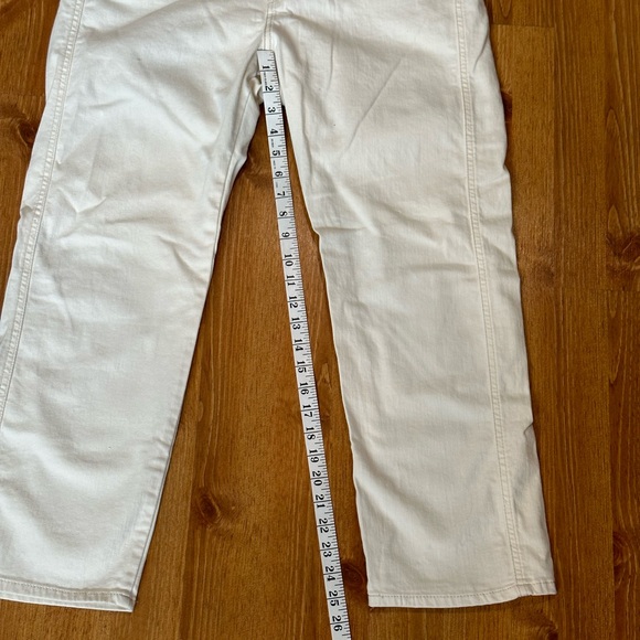 Signature Levi Strauss Women’s Size 12 Heritage High Rise Straight Cream Jeans - Picture 2 of 7